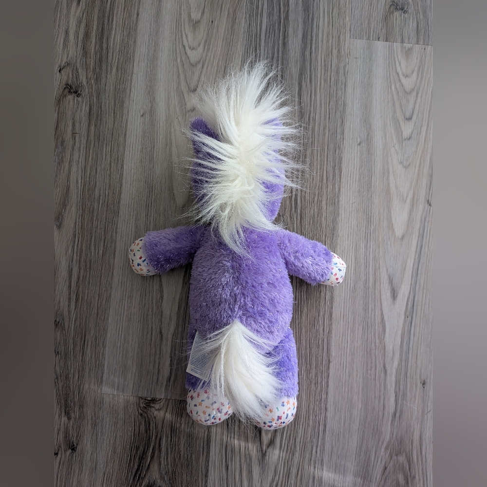 Build A‎ Bear Purple Stardust Sparkle Unicorn Stuffed Animal Toy Plush EUC - Picture 5 of 7